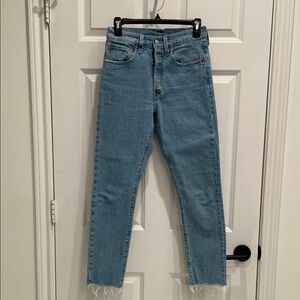 Levi's Light Blue Ankle Jeans